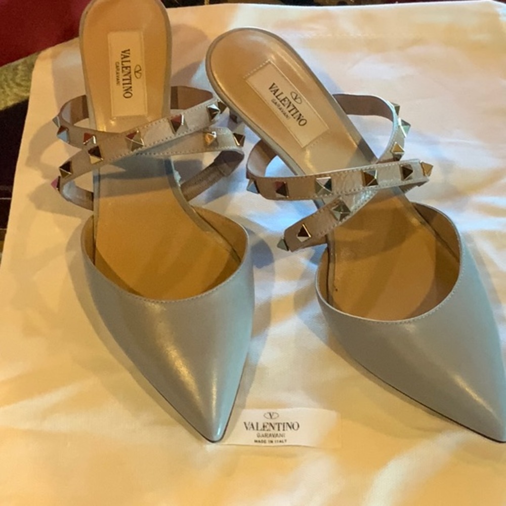 Valentino rockstud pointed-toe pumps